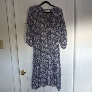 Daughters of India Kyra midi dress in Blue Iris